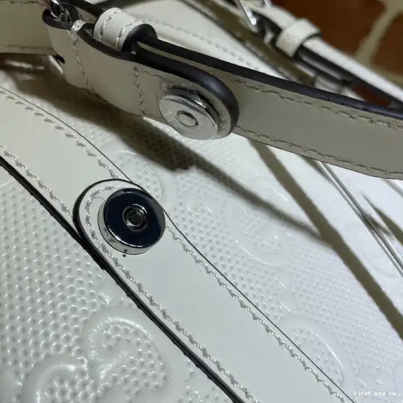 First bag ru GUCCI embossed GG backpack 0527